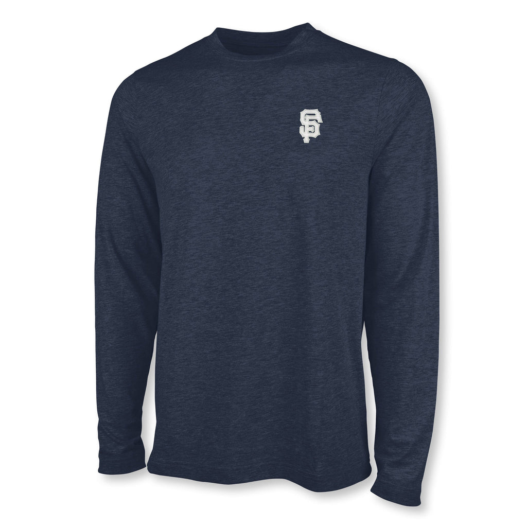 Monograms For Me Navy / Small Mens Comfort Core Long Sleeve Tee