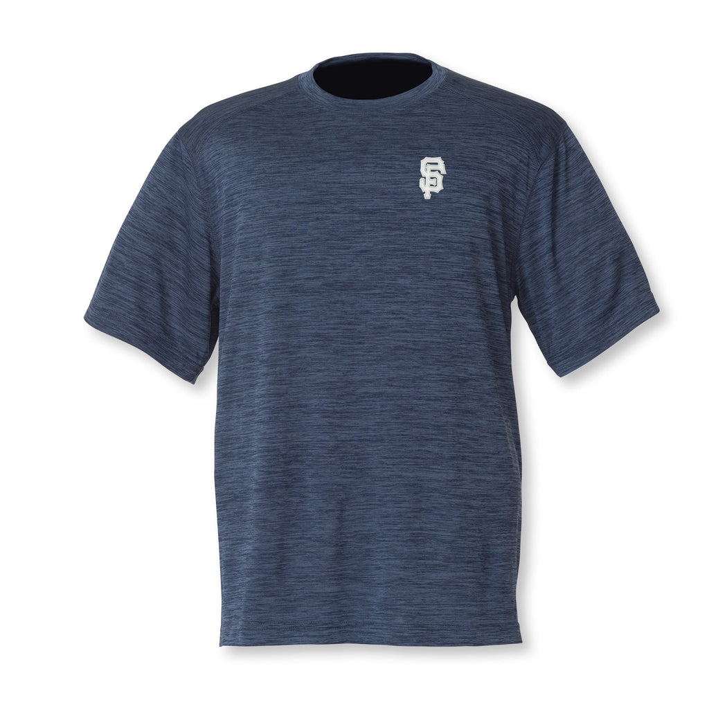 Monograms For Me Navy / Small Mens Space Dye Performance Tee