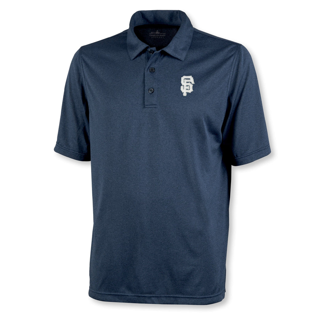 Monograms For Me Small Mens Heathered Polo