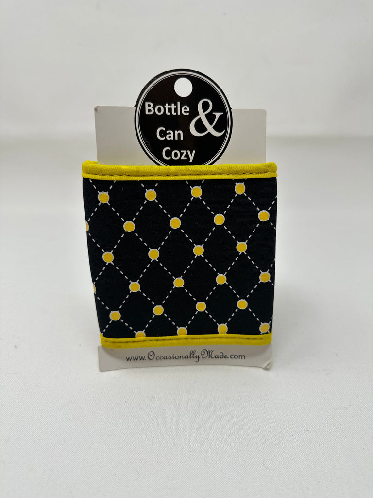 vendor-unknown Black and Yellow Can Coozies