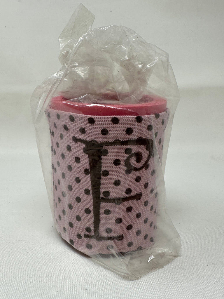 vendor-unknown F - Brown Polka Dots Insulated Can Coozies