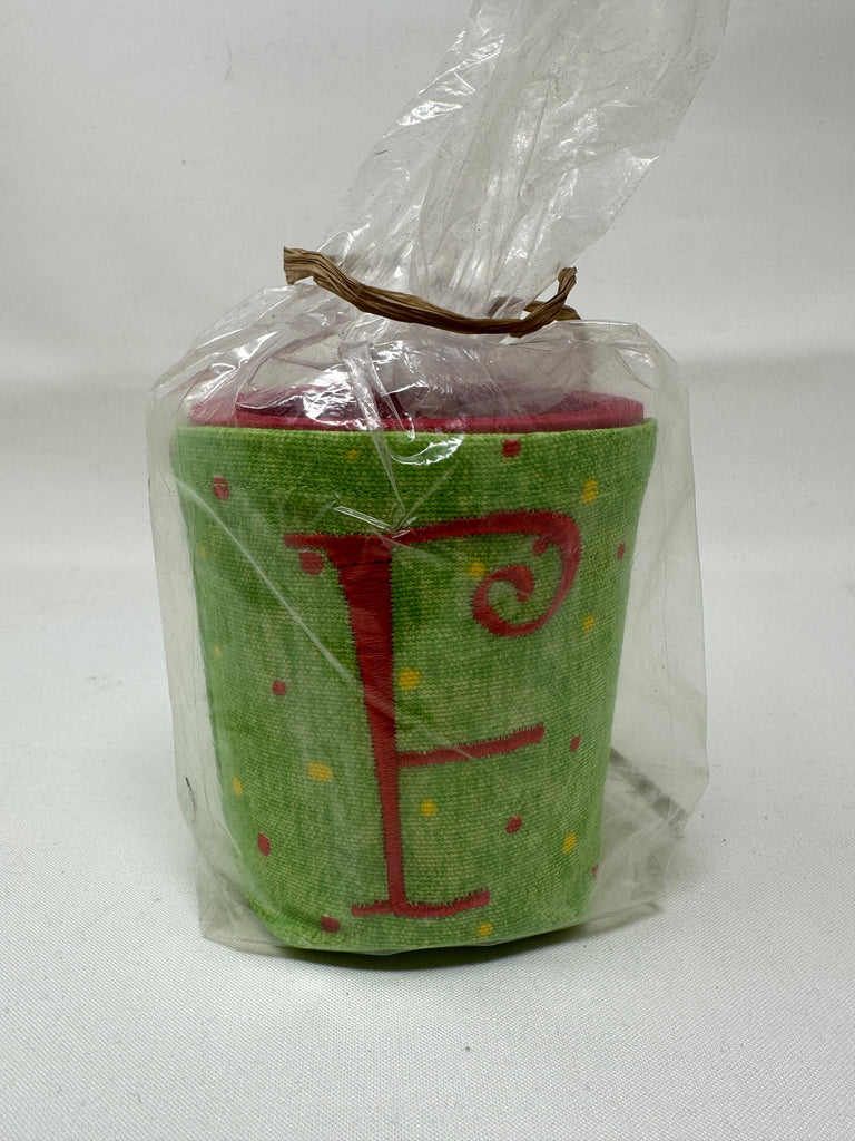vendor-unknown F - Green Ditzy Dots Insulated Can Coozies