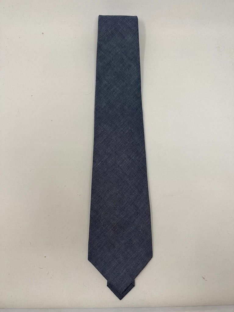 vendor-unknown For the Guys Steel Gray Monogrammed Necktie
