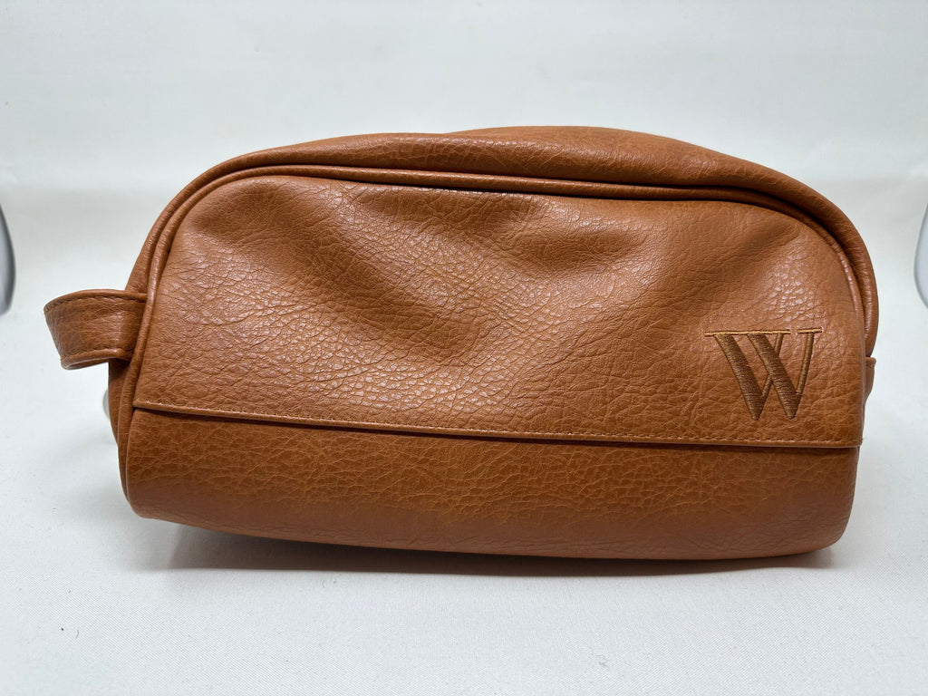 vendor-unknown For the Guys W Faux Leather Dopp Kit