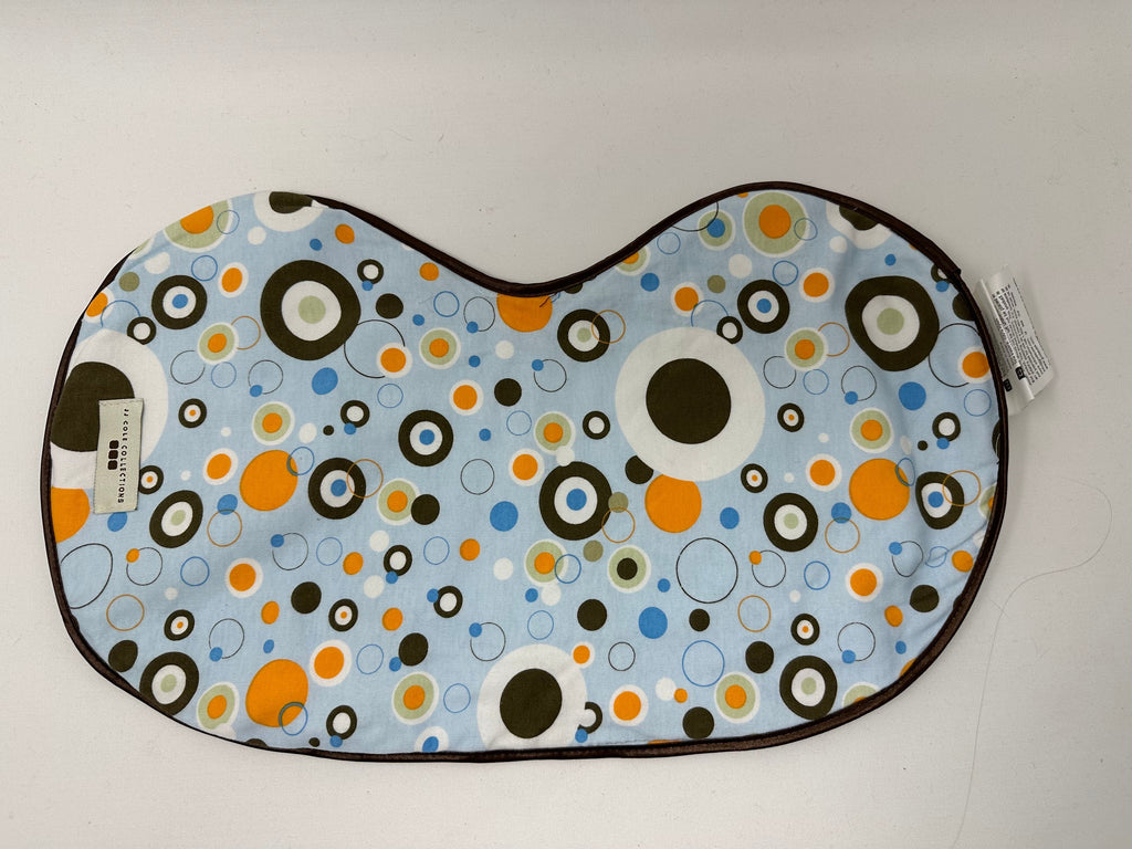vendor-unknown For the Little Ones Blue and Orange Circles Shoulder Fitted Burp Cloth