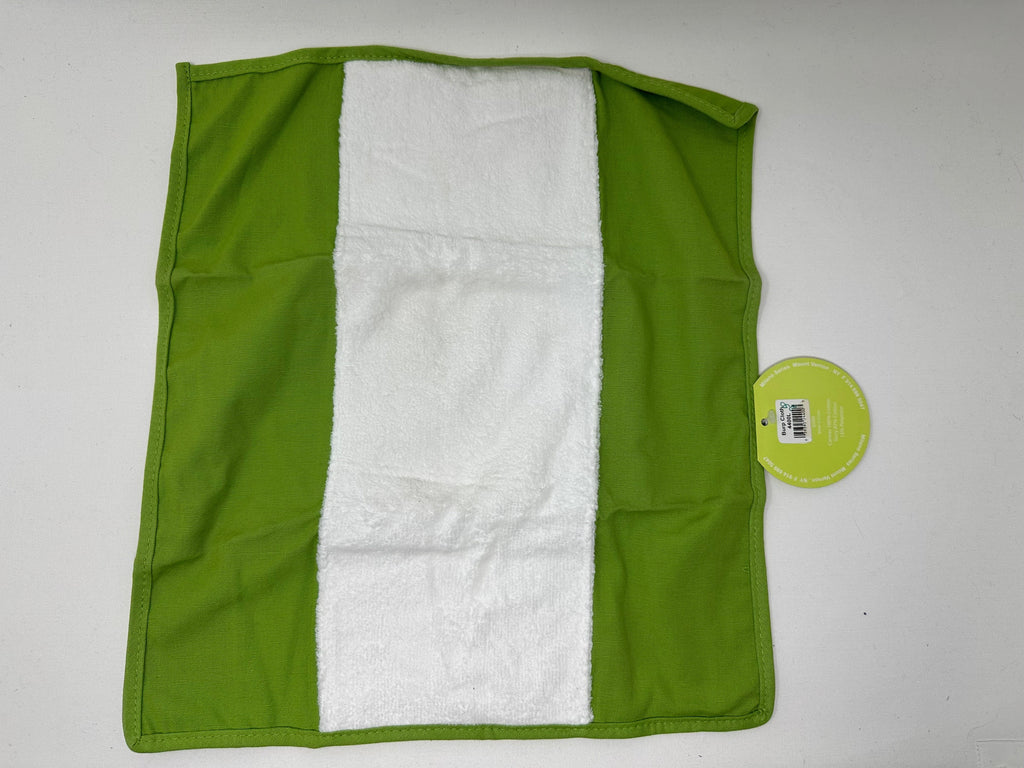 vendor-unknown For the Little Ones Green Canvas Terry Burp Cloth