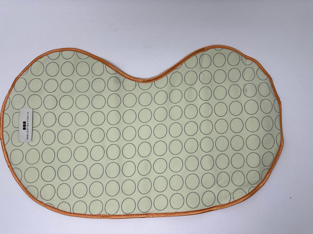 vendor-unknown For the Little Ones Green Circles Shoulder Fitted Burp Cloth