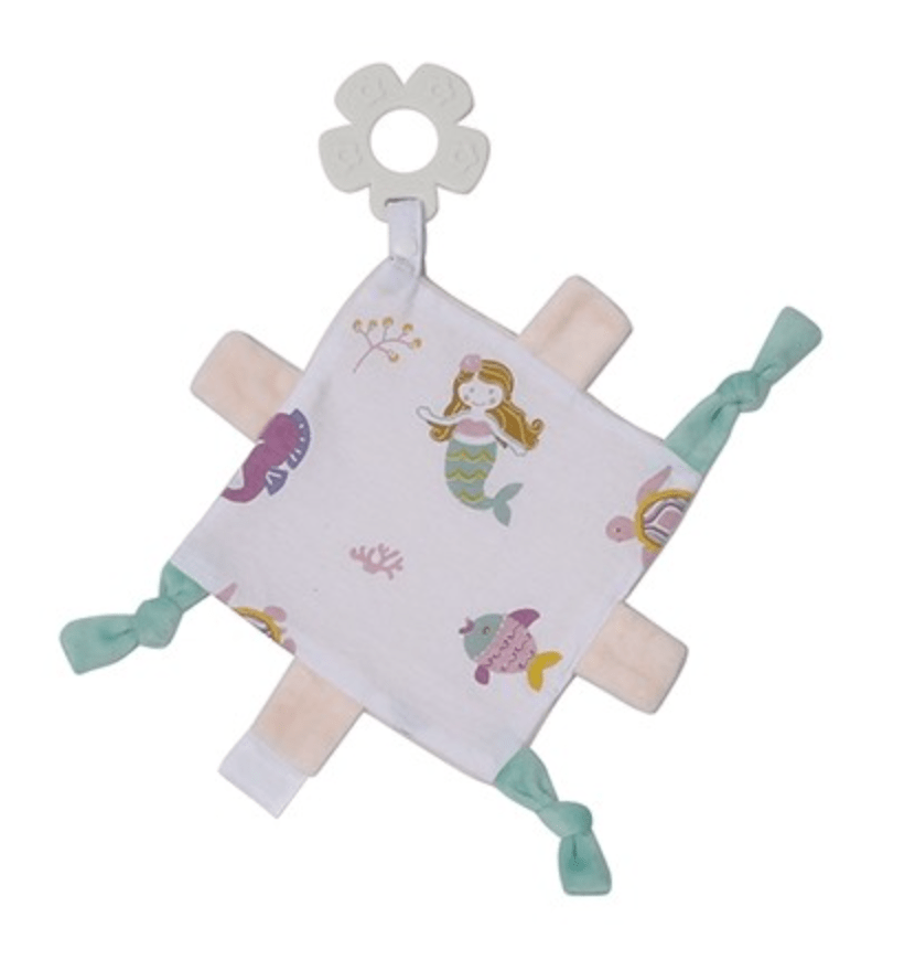 vendor-unknown For the Little Ones Pink Sea Life Crinkle Blankies