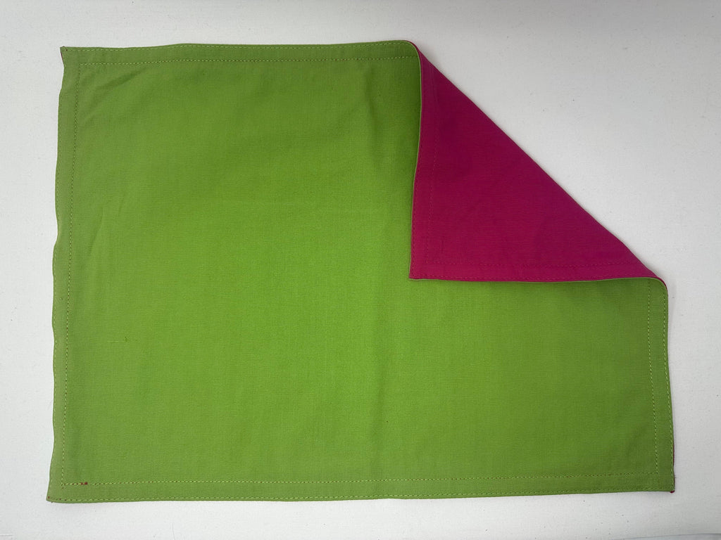 vendor-unknown Home Essentials Pink/Green Reversible Placemat