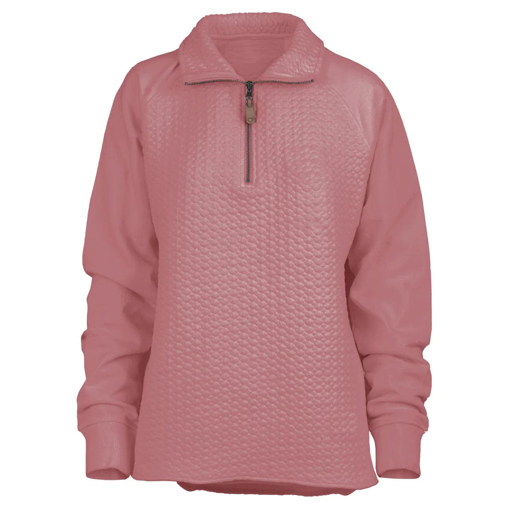 vendor-unknown JUST IN! Dusty Rose / Small Salem Cable Knit Fleece