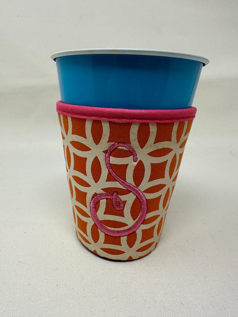 vendor-unknown S - Orange Circles Solo Cup Coozies