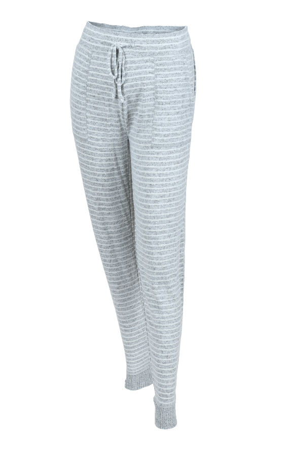 Monograms For Me Heather Stripe / Small Cuddle Joggers