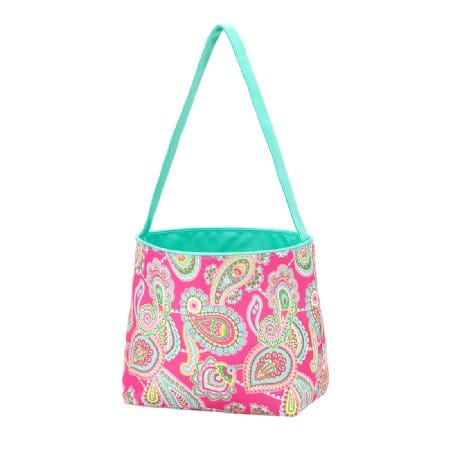 Monograms For Me Pink Damask Easter Buckets