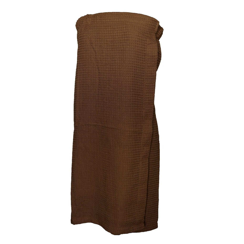 vendor-unknown College Bound Chocolate Monogrammed Waffle Weave Spa Wrap - Available in 11 colors