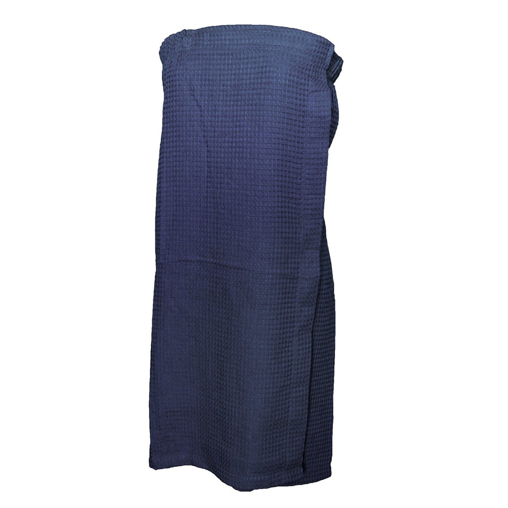vendor-unknown College Bound Navy Monogrammed Waffle Weave Spa Wrap - Available in 11 colors