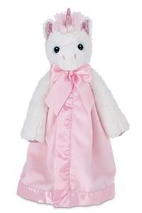 vendor-unknown For the Little Ones Hot Pink Monogrammed Animal Snuggler- Dreamer Unicorn