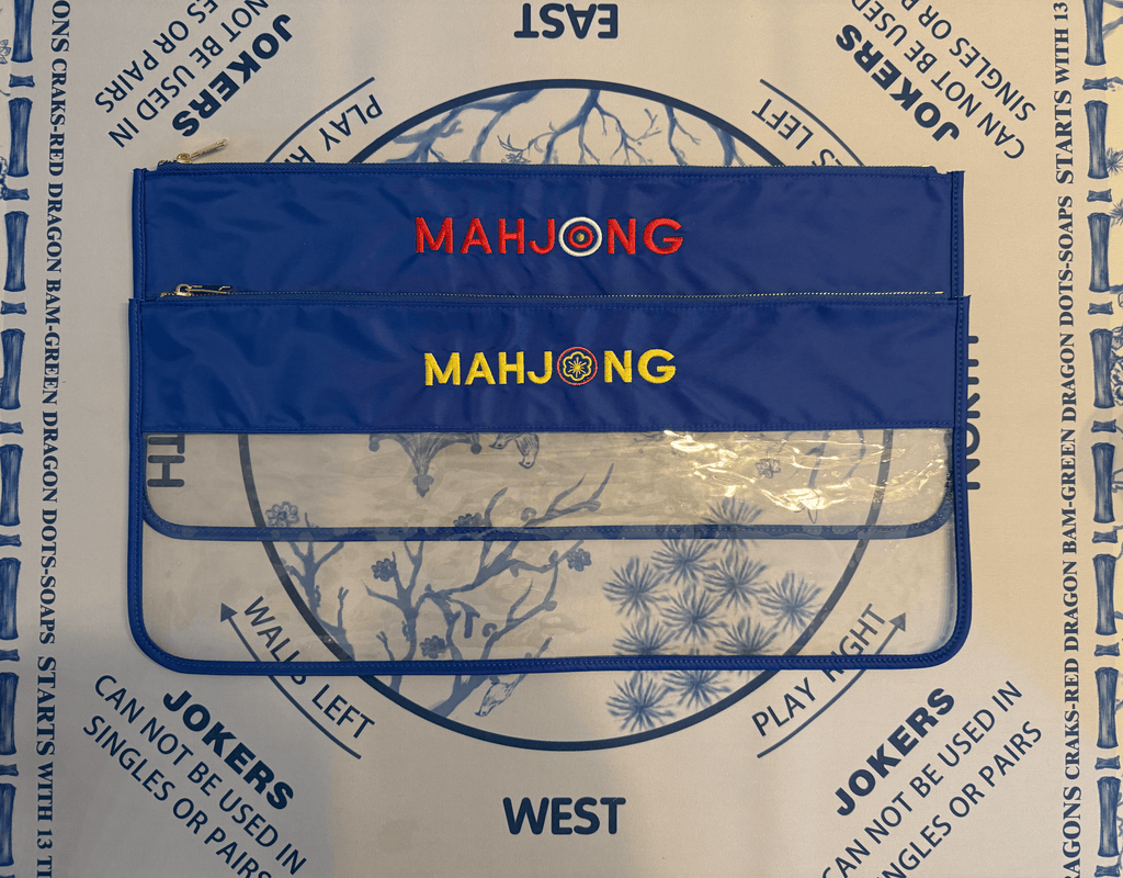 Blue Mahjong Tile Bags