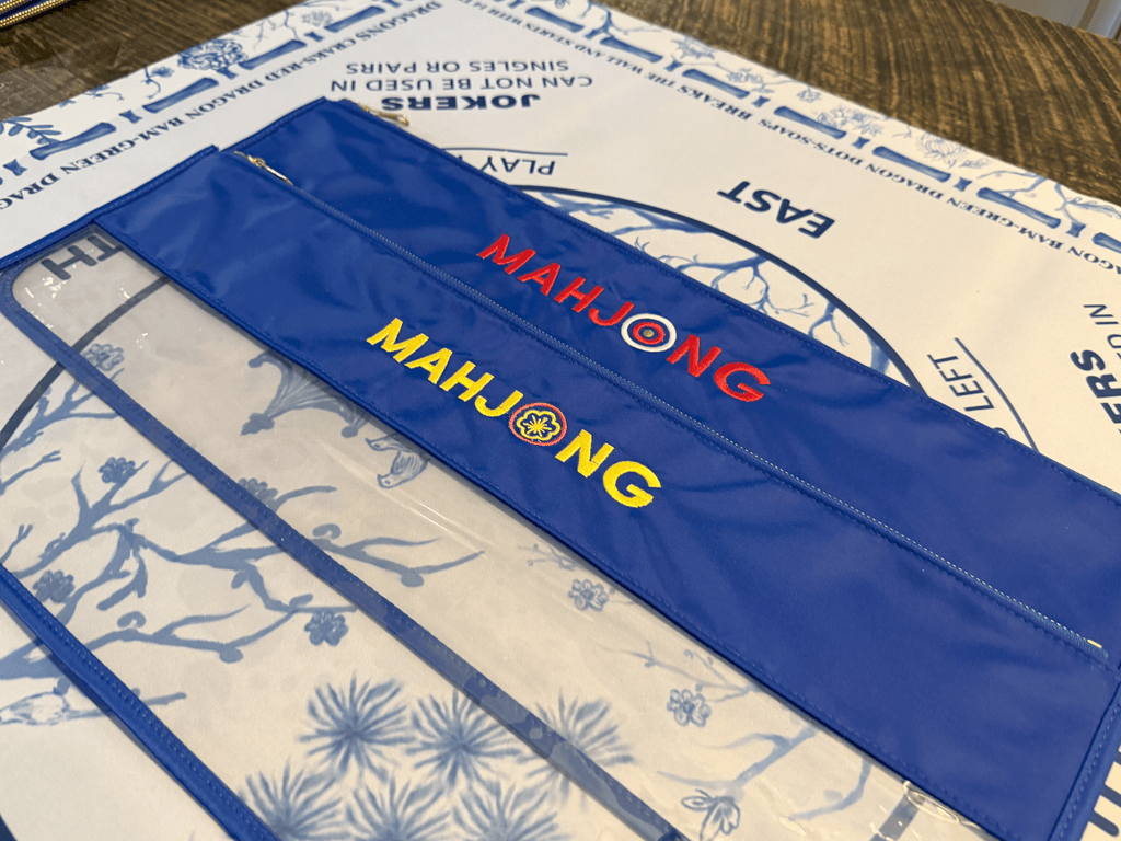 Blue Mahjong Tile Bags
