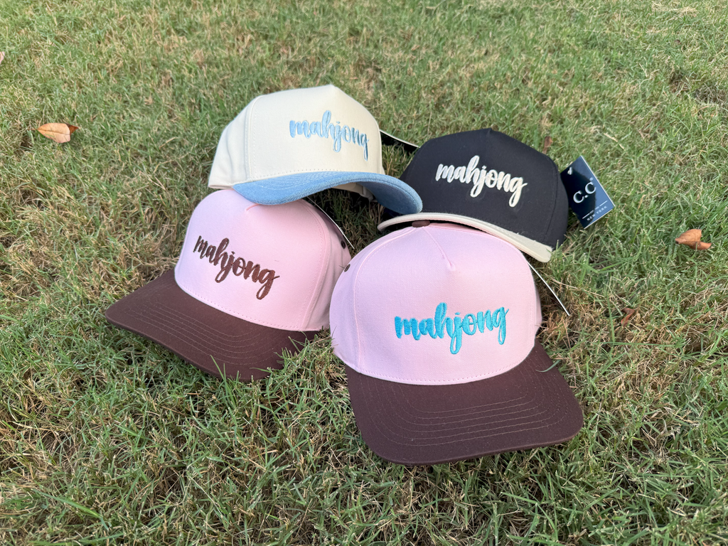 Mahjong Script Canvas Trucker Hats