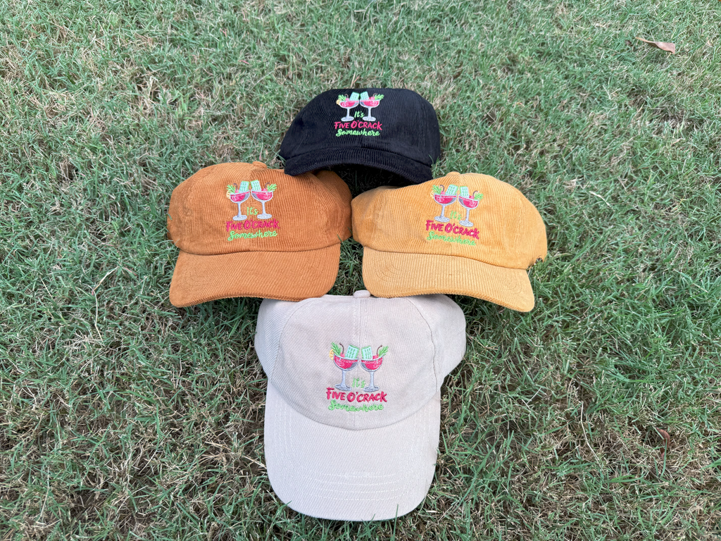 5 O'Crack Somewhere Corduroy Baseball Hats