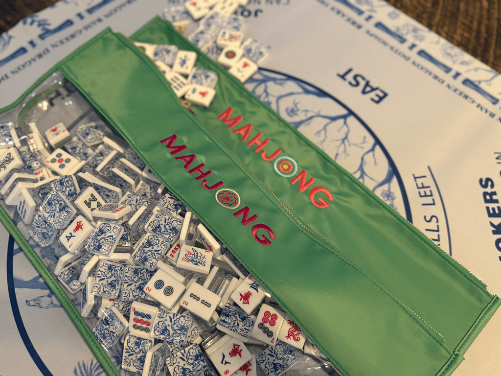 Green Mahjong Tile Bags