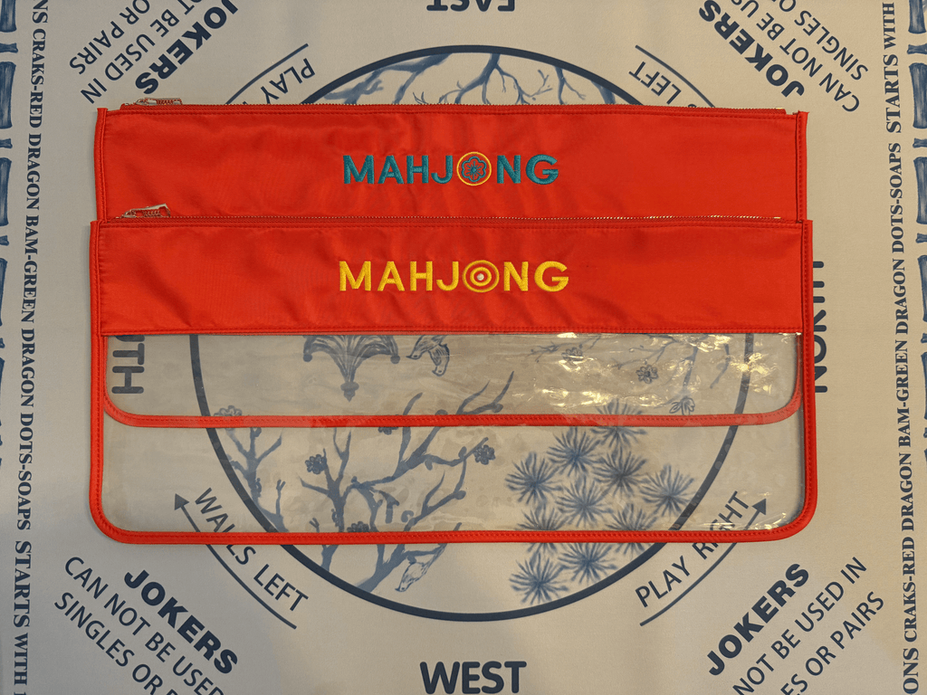 Red Mahjong Tile Bags