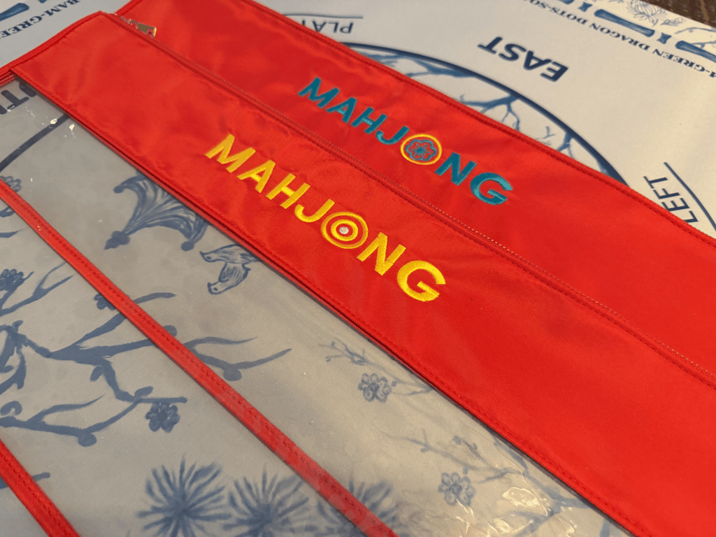 Red Mahjong Tile Bags