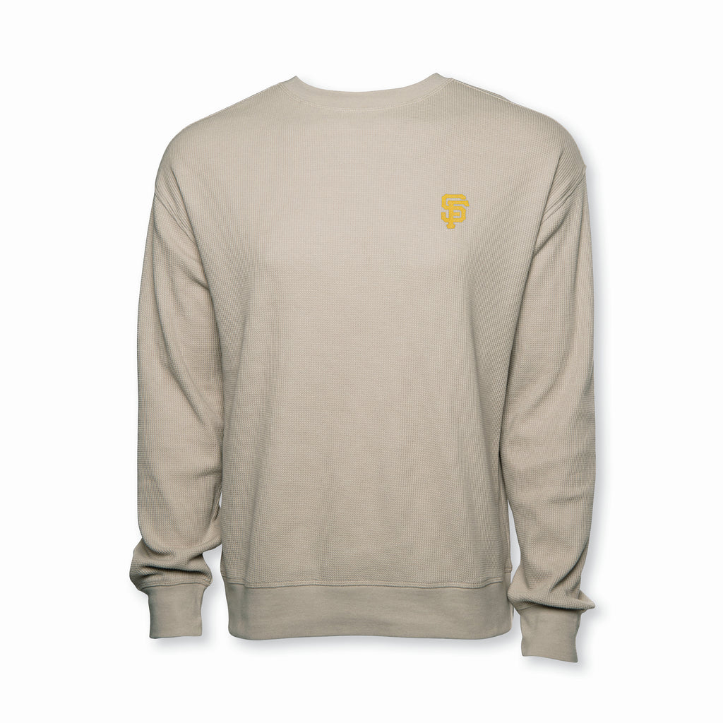 Unisex Waffle Crew Neck Sweatshirt - 9351