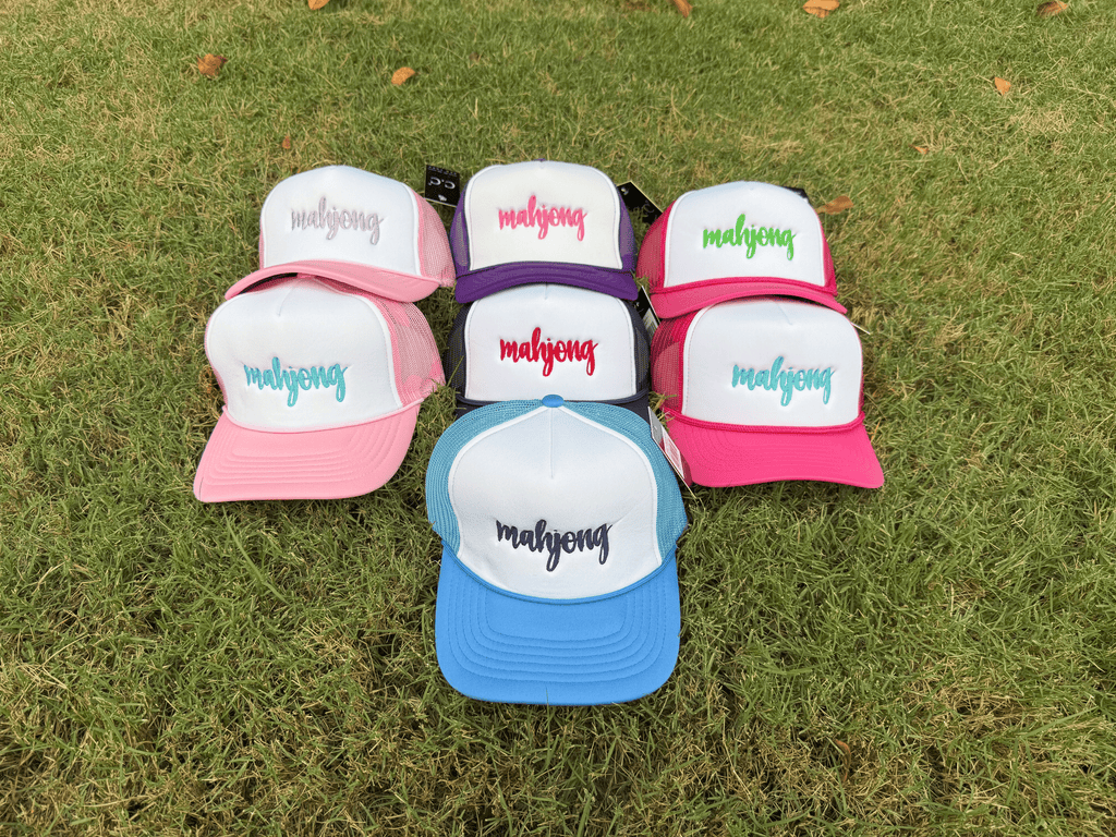 Mahjong Script Foam Front Trucker Hats