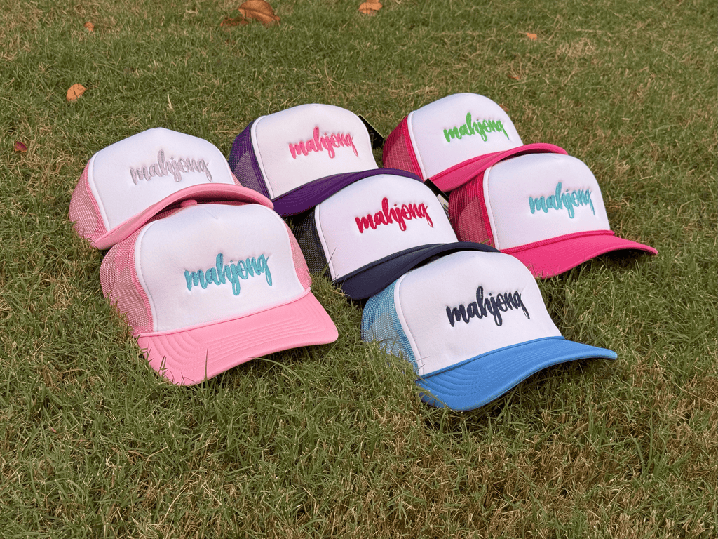Mahjong Script Foam Front Trucker Hats
