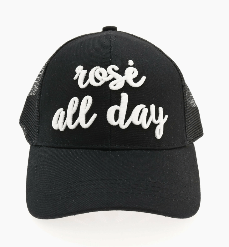 Monograms For Me Black Rose All Day Ball Cap