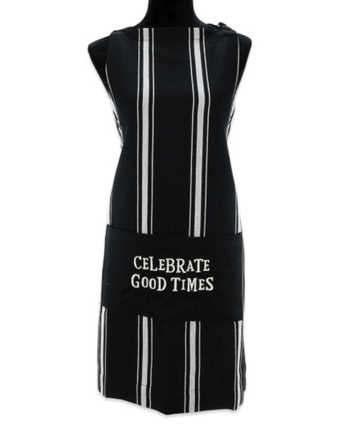 Monograms For Me Celebrate Good Times Striped Artisan Kitchen Apron