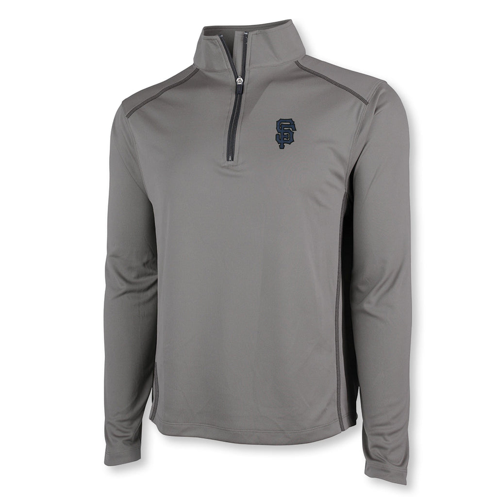 Monograms For Me Gray / Small Mens Horizon Quarter Zip - 9467