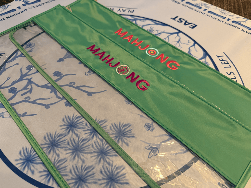 Monograms For Me Green Mahjong Tile Bags