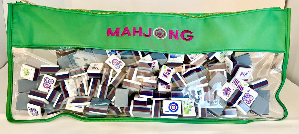 Monograms For Me Green Mahjong Tile Bags