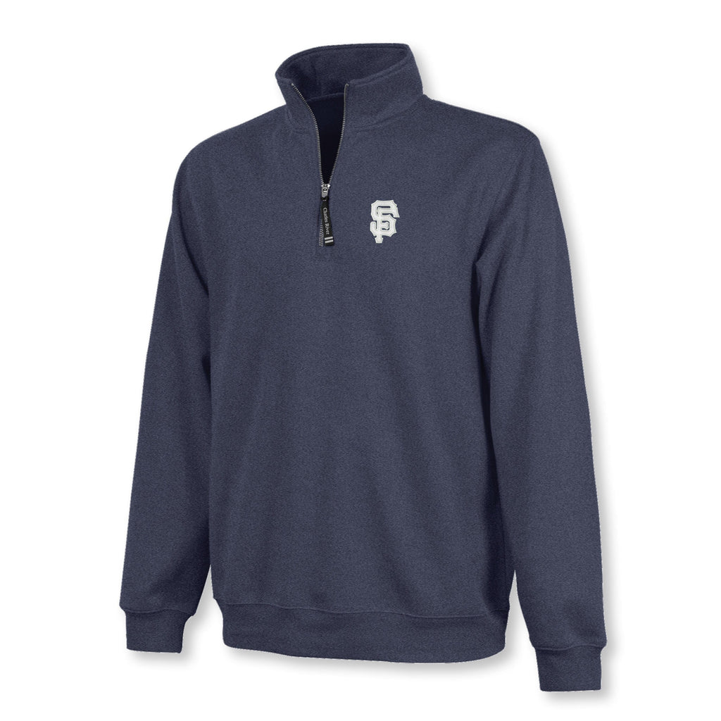 Monograms For Me Heathered Navy / XXS Unisex Crosswind Quarter Zip Sweatshirt - 9359