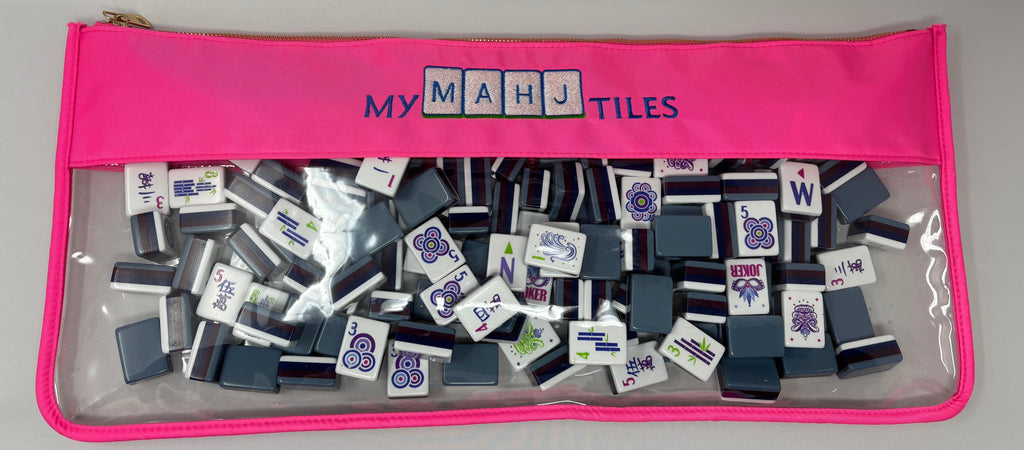 Monograms For Me Hot Pink Mahjong Tile Bag
