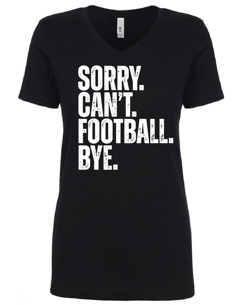 Monograms For Me Ladies Cut Crewneck Tee / 2XL / Black Johns Creek - Sorry. Cant. Football. T-Shirt