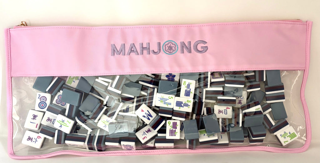 Monograms For Me Light Pink Mahjong Tile Bags