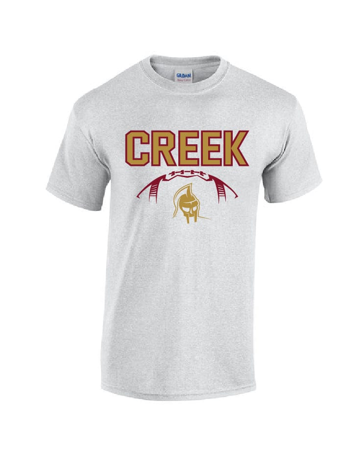 Monograms For Me Men's Cut Classic Cotton Tee / Gray / 2XL Johns Creek - CREEK FOOTBALL Mens & Ladies Tees