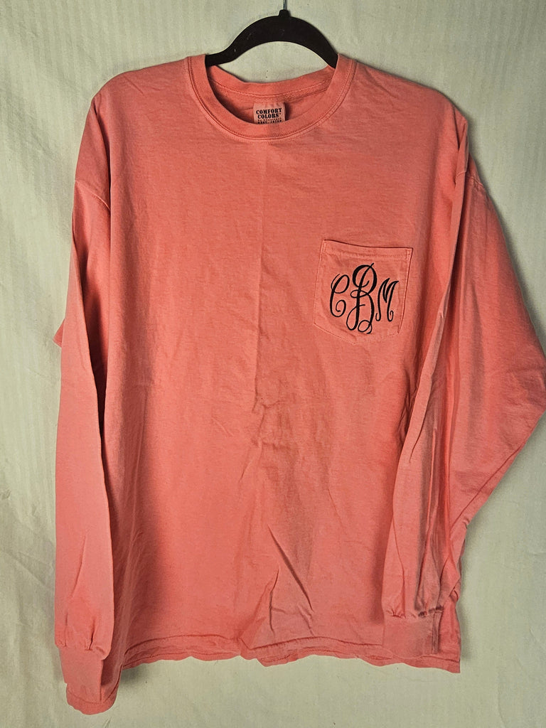 Monograms For Me Mishap - Long Sleeve Pocket Tee