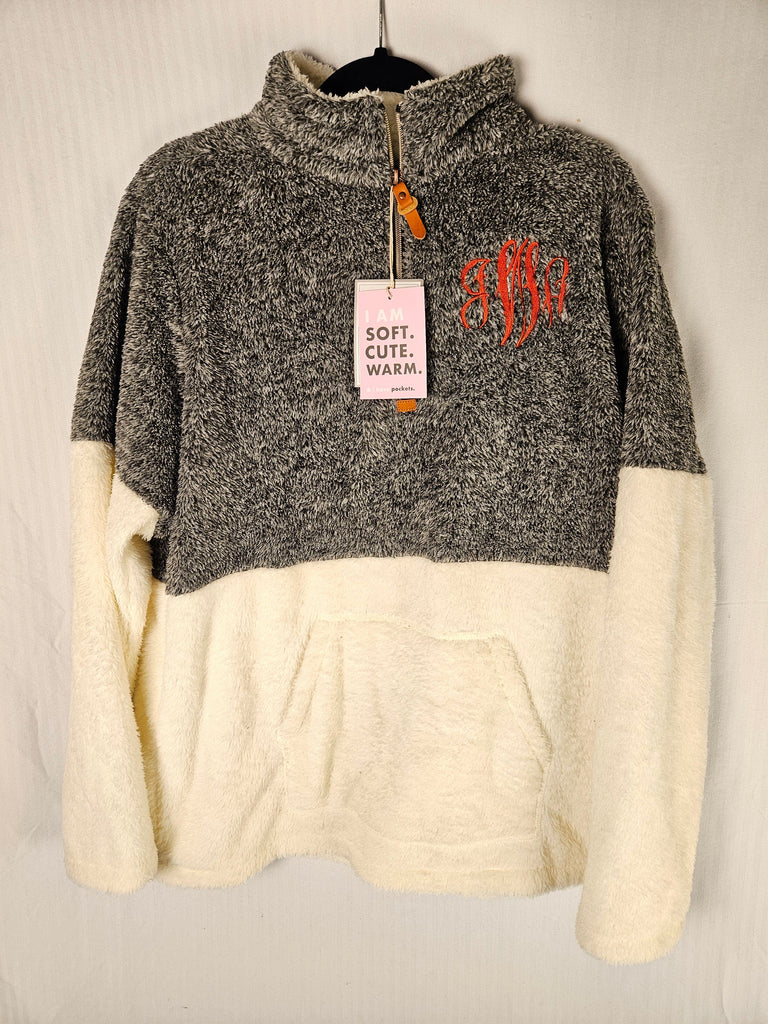 Monograms For Me Mishap - Two Tone Sherpa