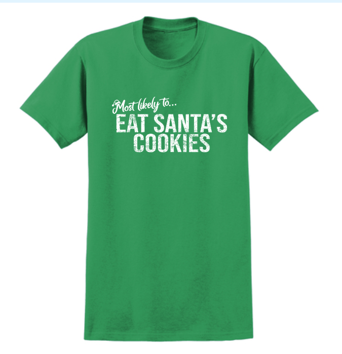 Monograms For Me Most Likely To... Holiday Whimsy Quote Tshirts