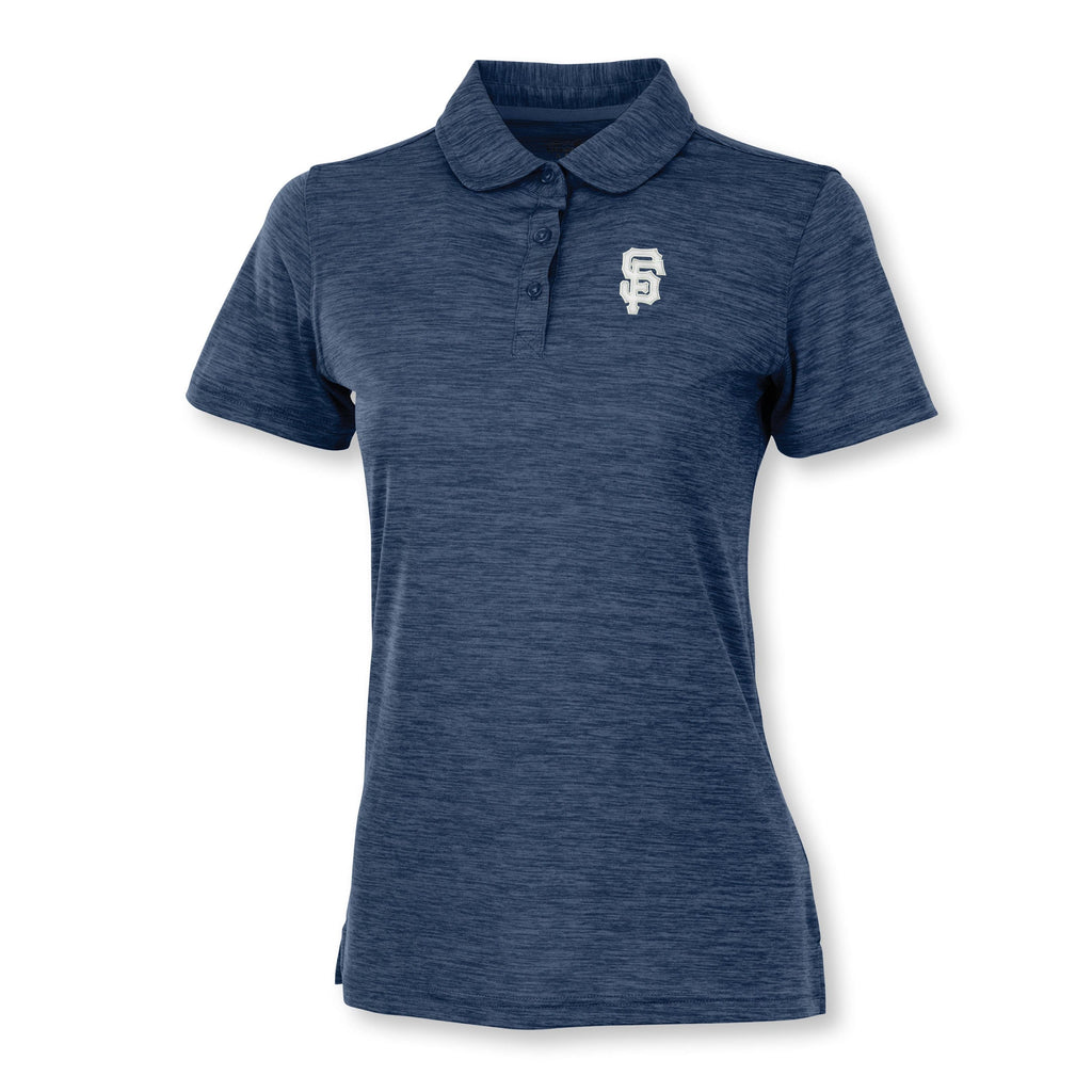 Monograms For Me Navy / Small Ladies Space Dye Performance Polo
