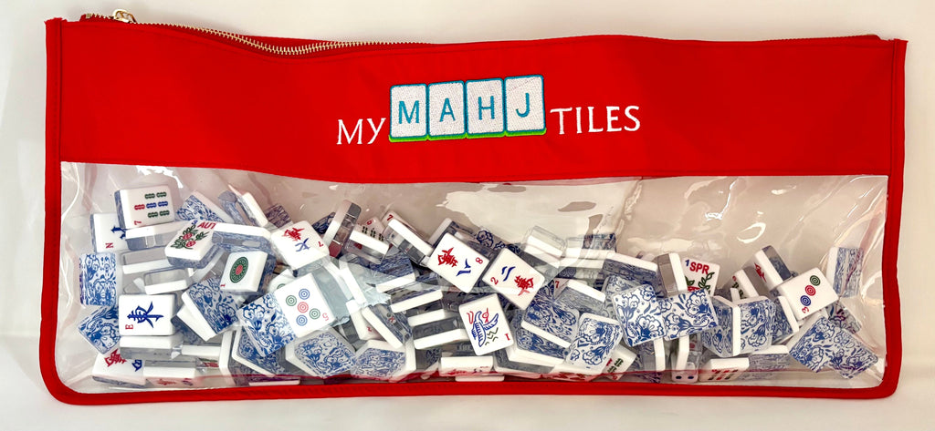 Monograms For Me Red Mahjong Tile Bags