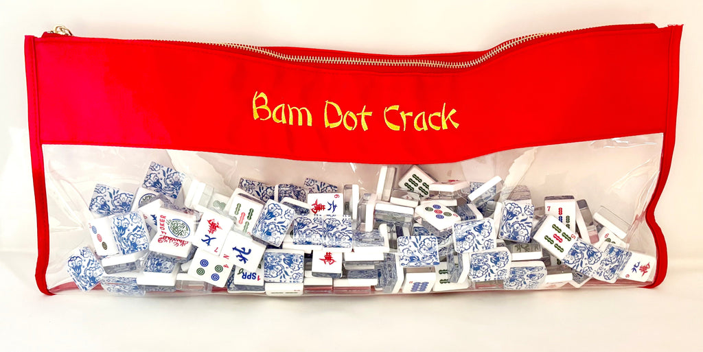 Monograms For Me Red Mahjong Tile Bags