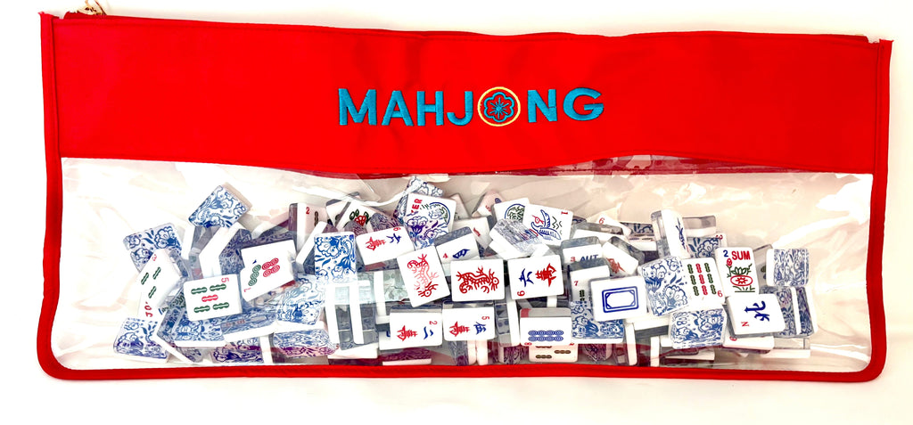 Monograms For Me Red Mahjong Tile Bags