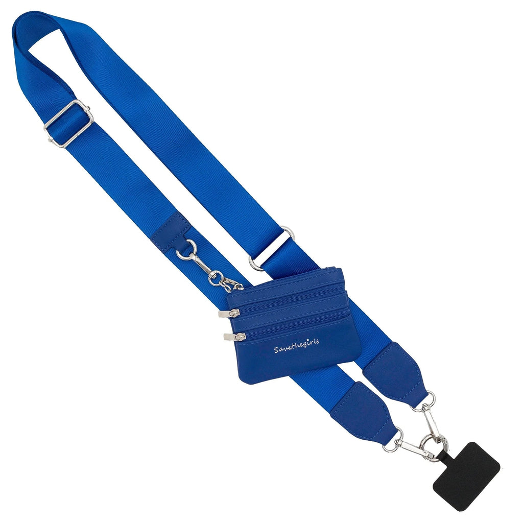 Monograms For Me Royal Blue Clip and Go Cellphone Crossbody