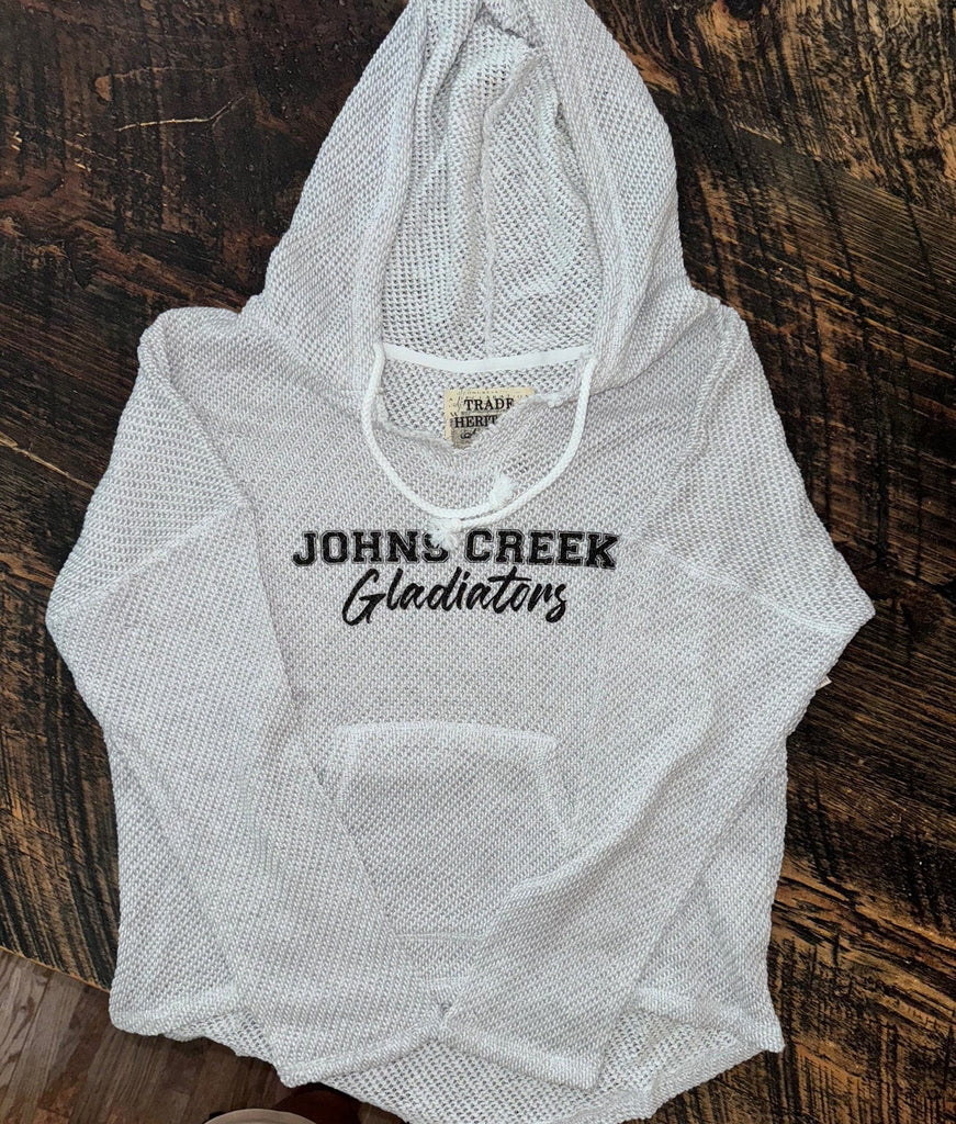 Monograms For Me Small Johns Creek - Baja Knit Pullover Hoodie