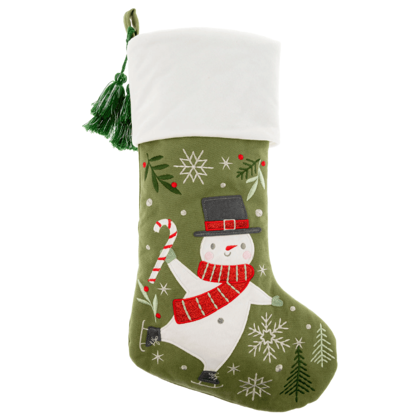 Monograms For Me Snowman Kids Christmas Stocking